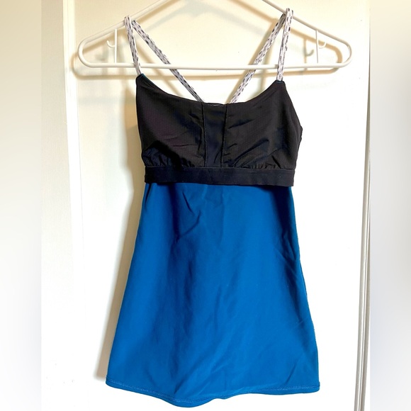 Lululemon Dancing Warrior Tank Poseidon Dottie Dash - Picture 3 of 6